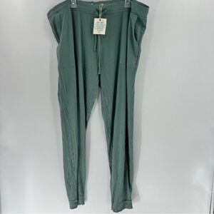 Tiny Roots Tiny Revival Bamboo Joggers 2XL NWT Sage Green Lounge Pants
